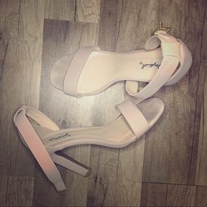 Strappy Nude Heels